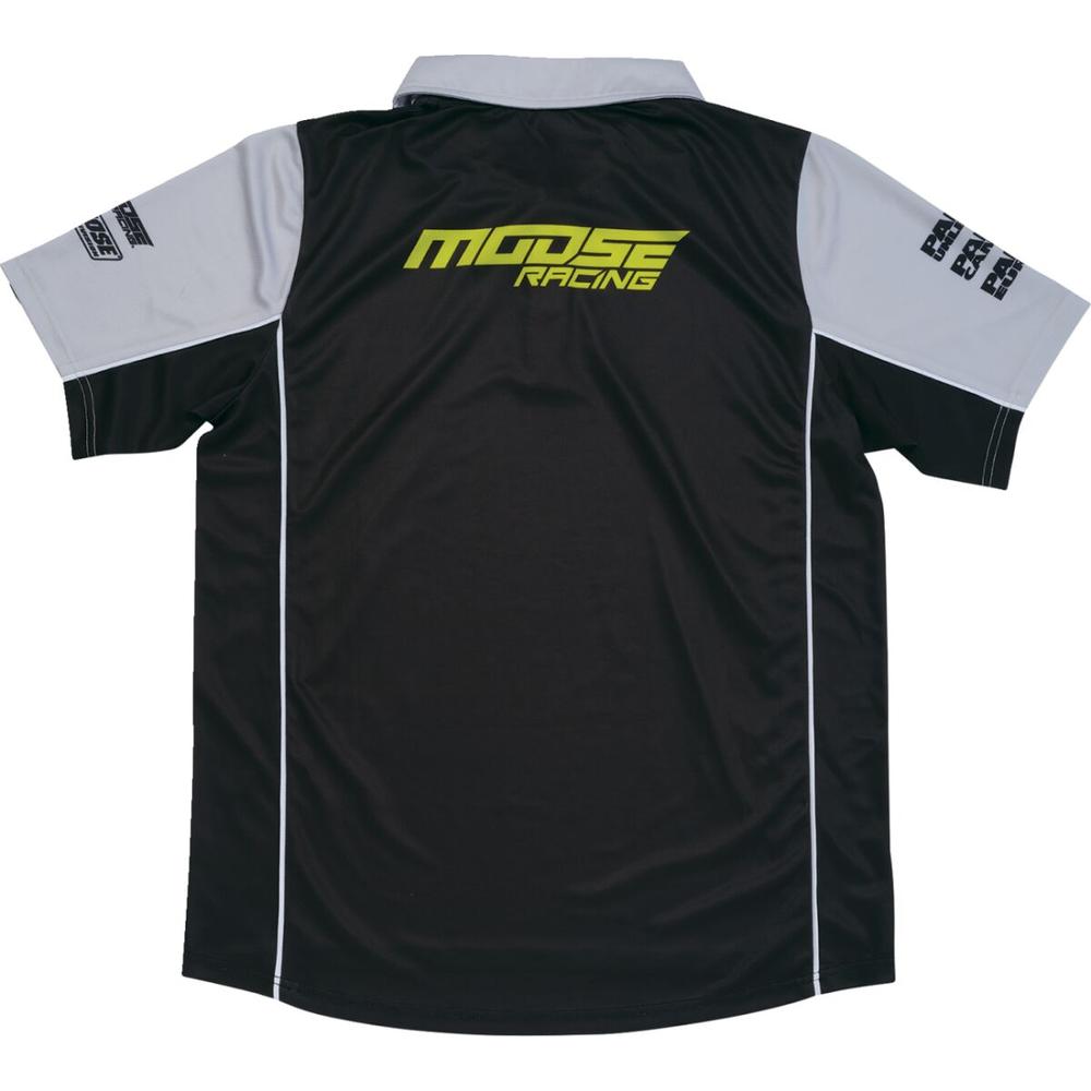 Moose Racing Pit Shirt Black / Grey - FREE UK Shipping, FREE 365 Day Returns | Moto Central