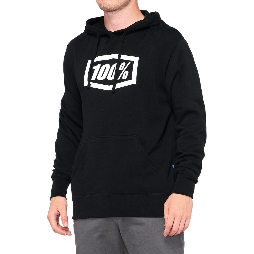 100% Corpo Pullover Icon Hoodie Black