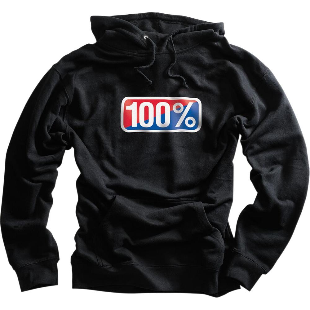 100% Classic Pullover Hoodie Black