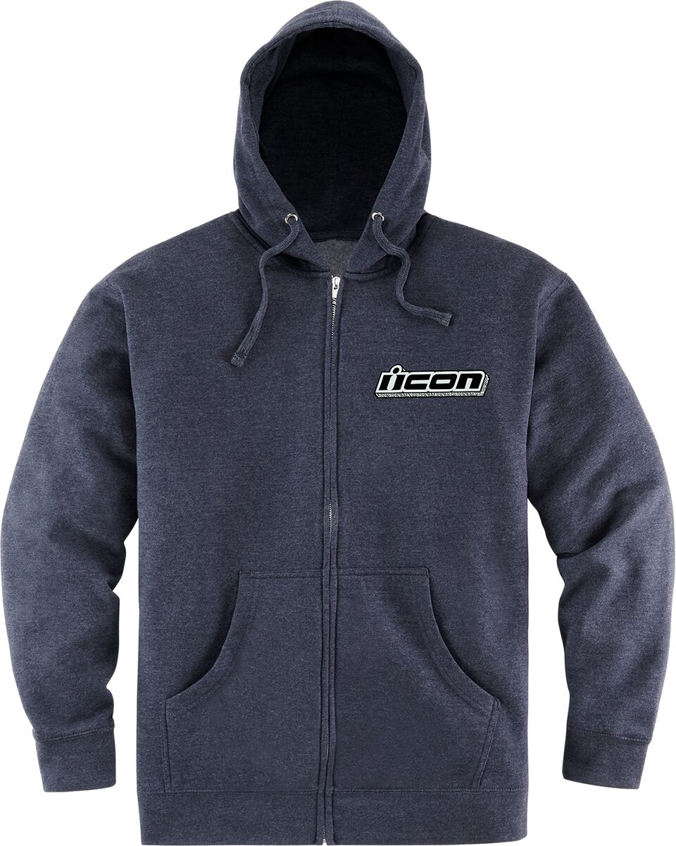 Icon Casual Redoodle Hoody Black / Heather Navy / Red / White  - FREE UK Shipping, FREE 365 Day Returns | Moto Central