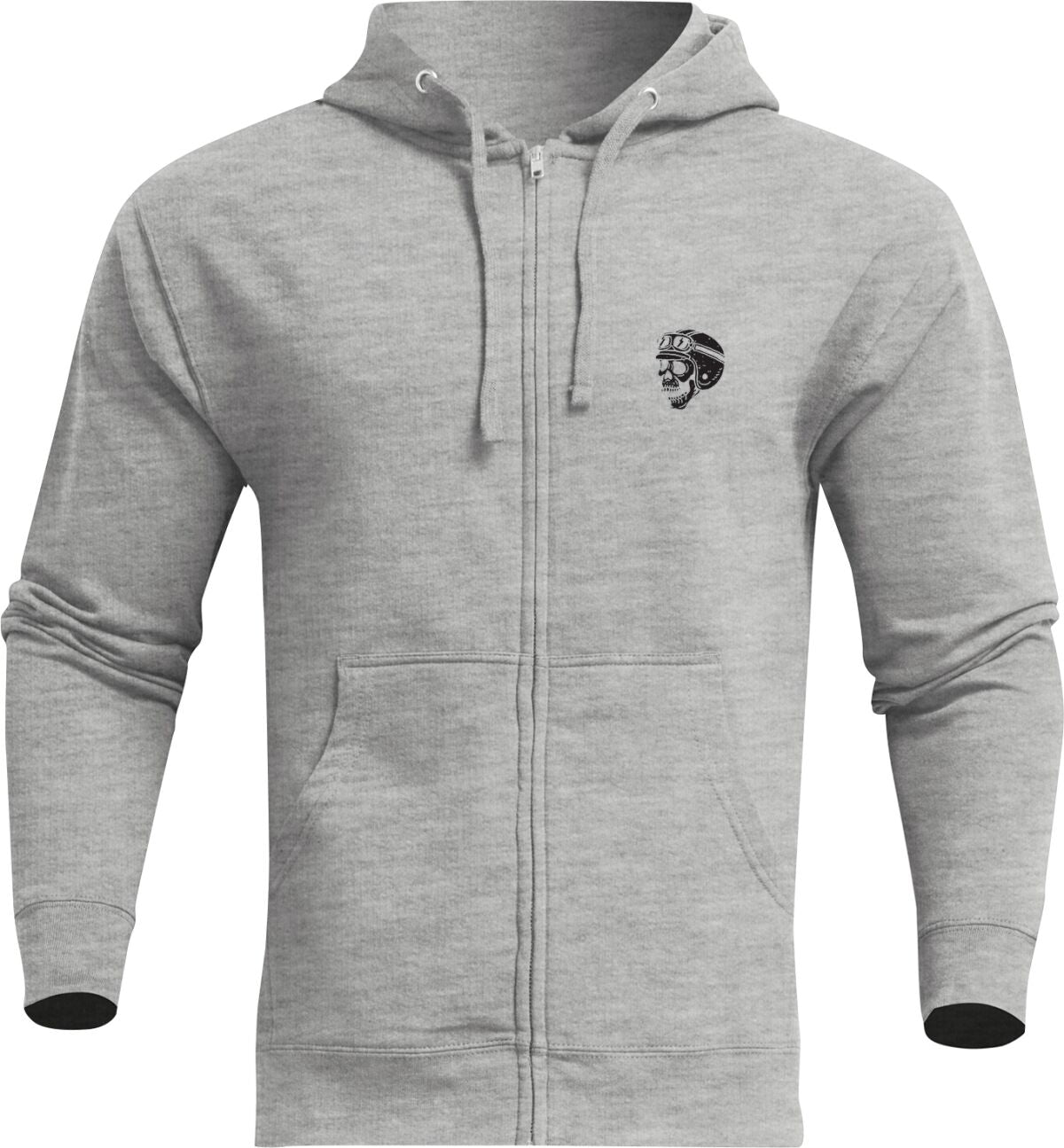 Thor Mindless Zip Fleece Sweatshirt Grey - FREE UK Shipping, FREE 365 Day Returns | Moto Central