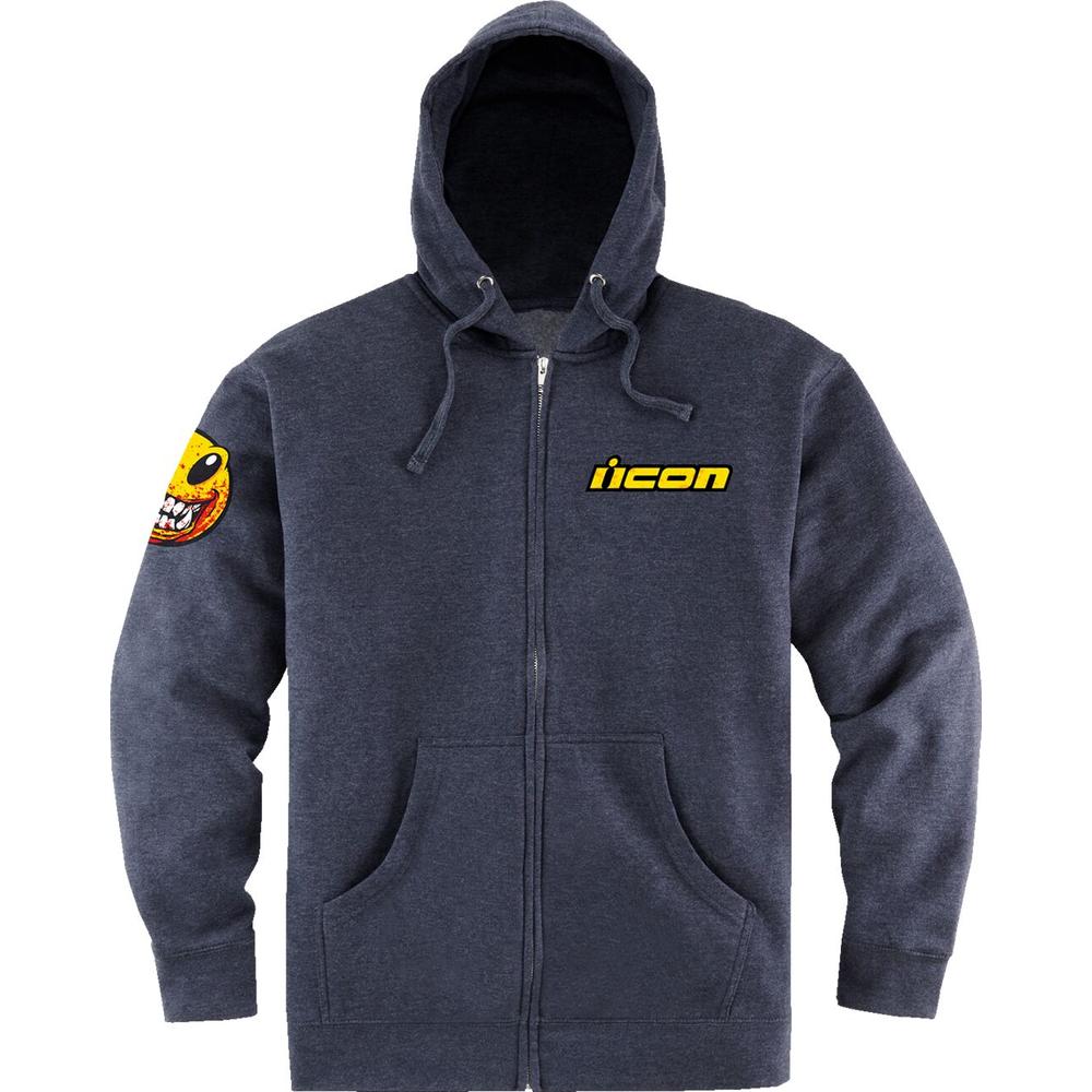 Icon Brozak Zip Hoodie Navy / Red / Yellow