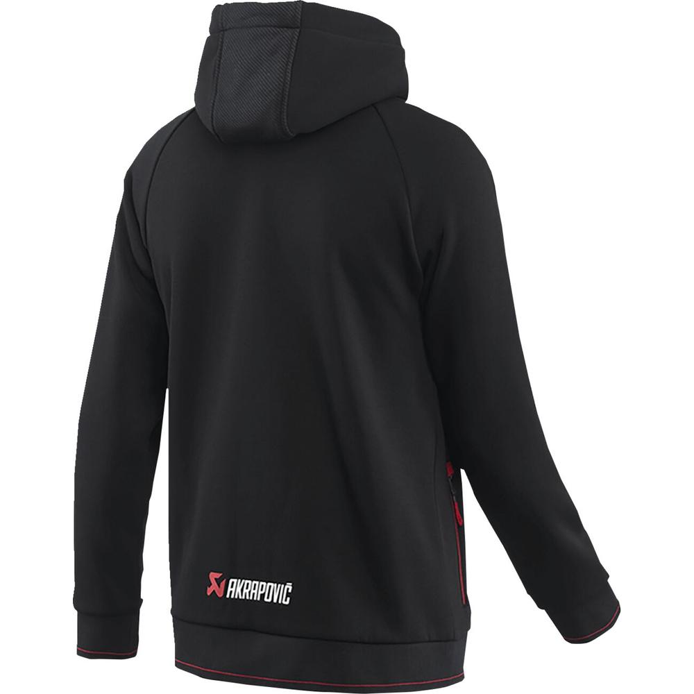 Akrapovic Corpo Full-Zip Hoodie Black - FREE UK Shipping, FREE 365 Day Returns | Moto Central