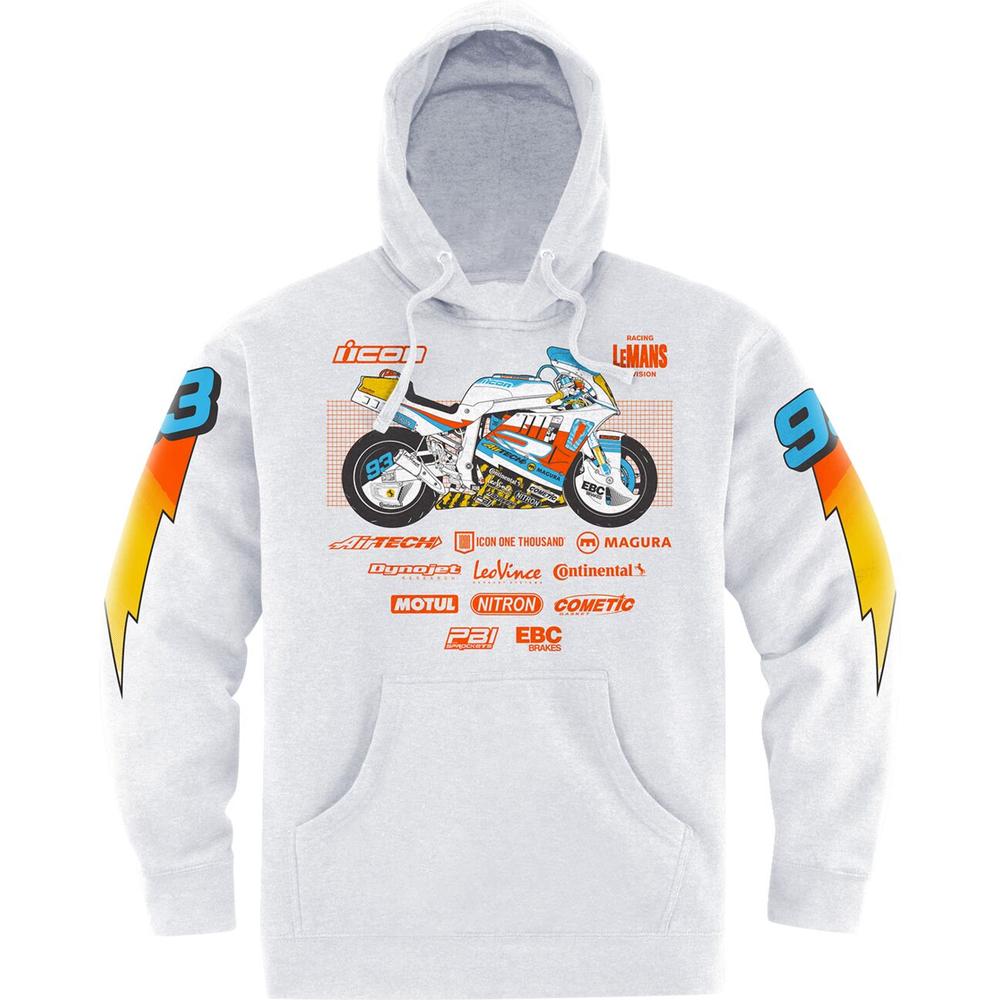 Icon Gixxer Johnny Hoodie White