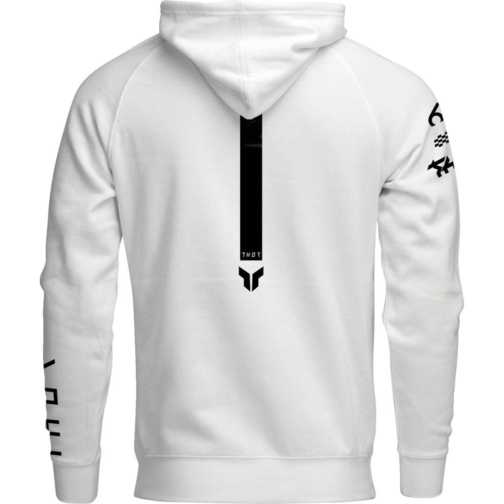 Thor Rogue Pullover Hoodie White - FREE UK Shipping, FREE 365 Day Returns | Moto Central