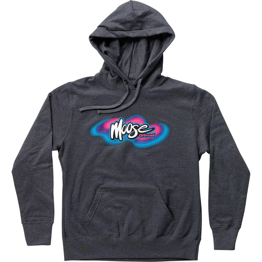 Moose Racing Retro Ladies Hoodie Grey