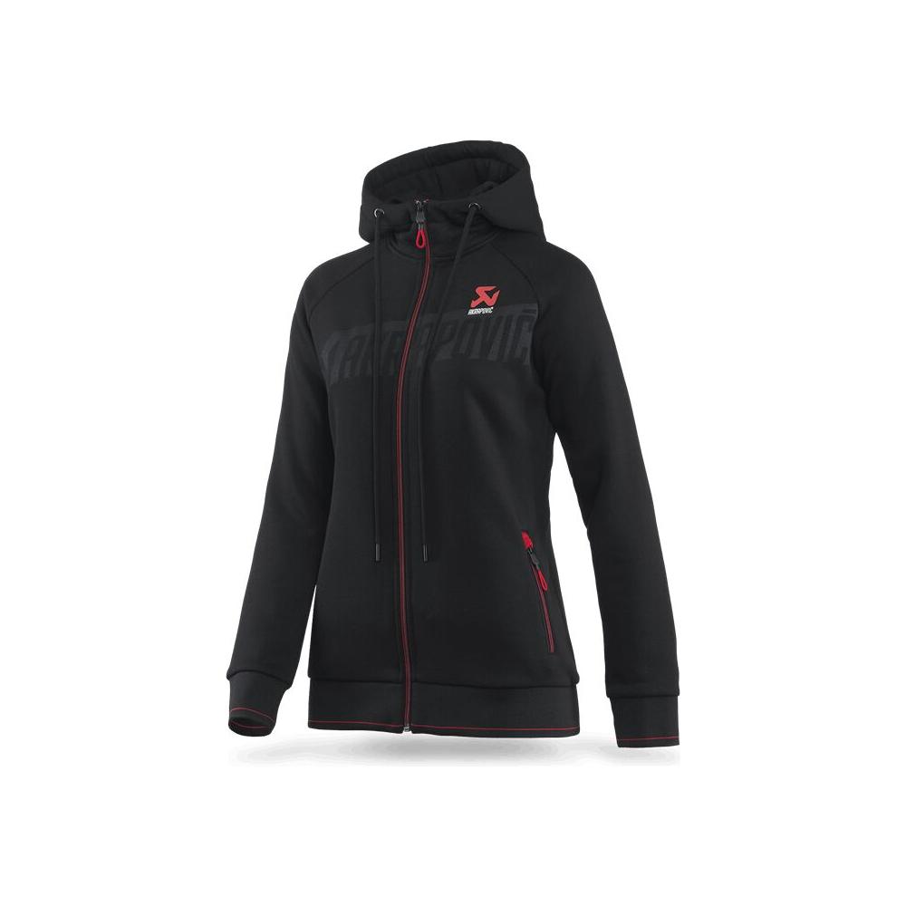 Akrapovic Corpo Full-Zip Ladies Hoodie Black