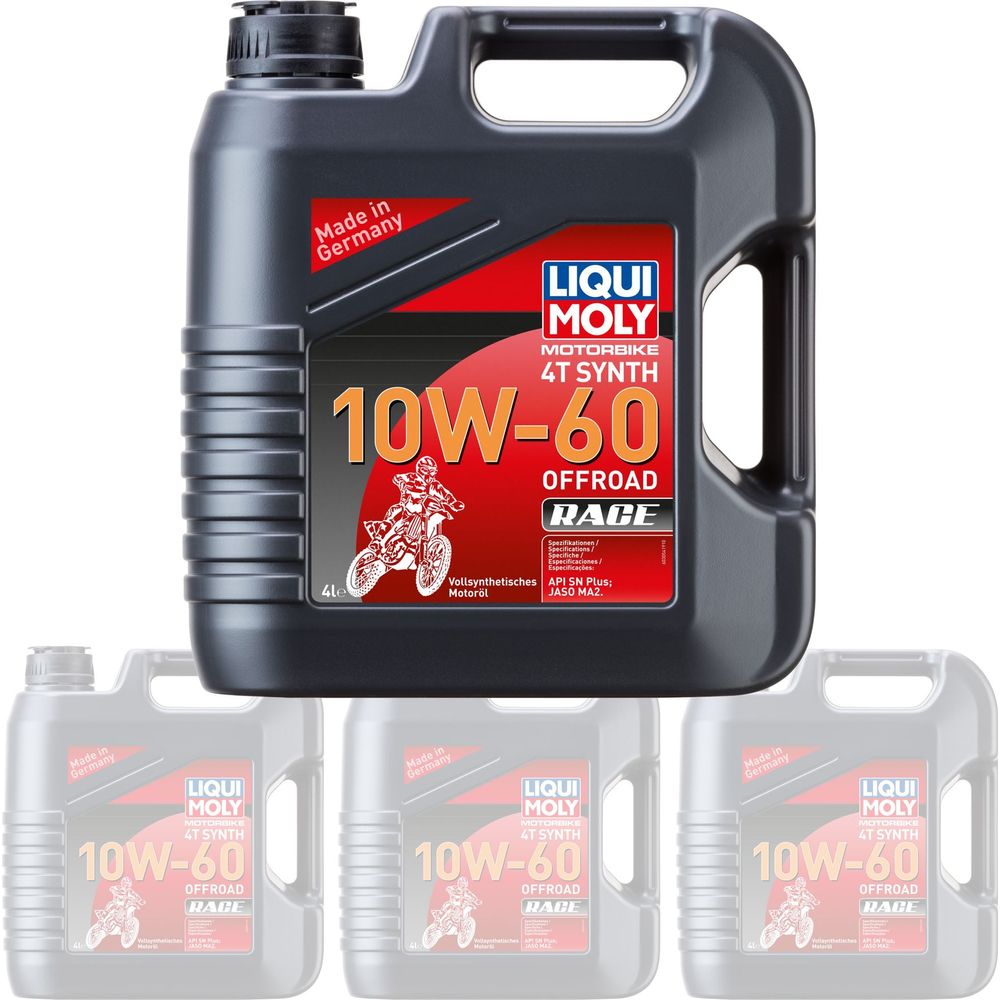 Liqui Moly 4 Stroke Fully Synthetic Offroad Race 10W-60 Oil - Box Of 4