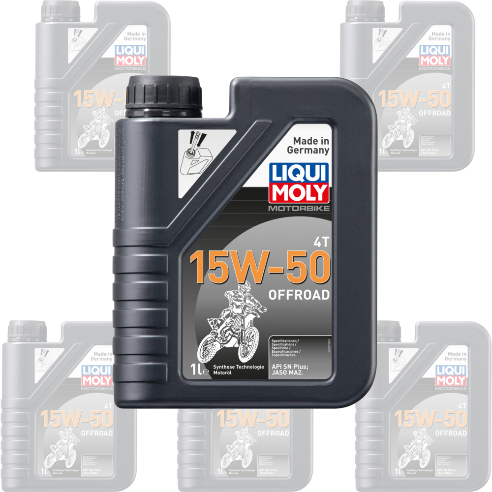 Liqui Moly 4 Stroke Semi Synthetic Offroad Race 15W-50 Oil - Box of 6