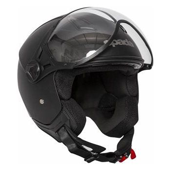 Spada Hellion Open Face Helmet Matt Black  - FREE UK Shipping, FREE 365 Day Returns | Moto Central