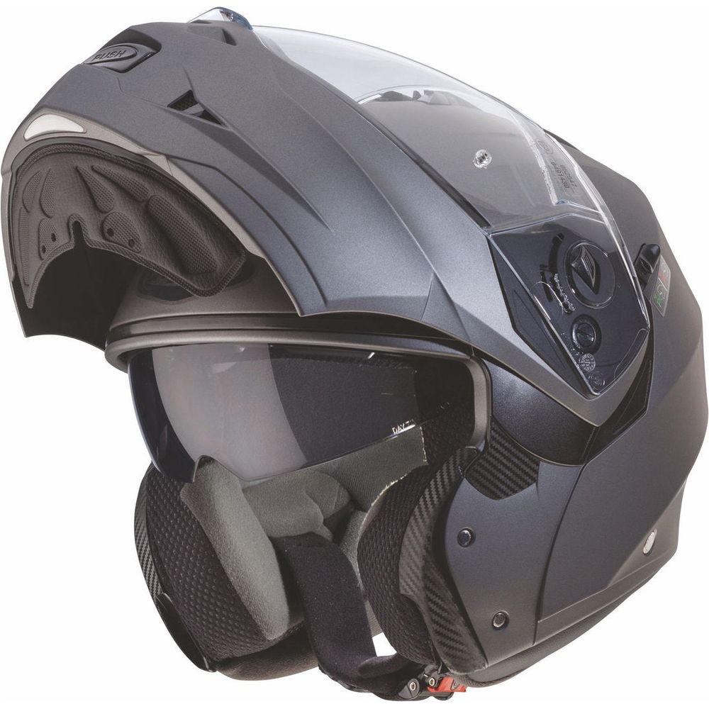 Caberg Duke 2 Plain Flip-Up Helmet Matt Gun - FREE UK Shipping, FREE 365 Day Returns | Moto Central