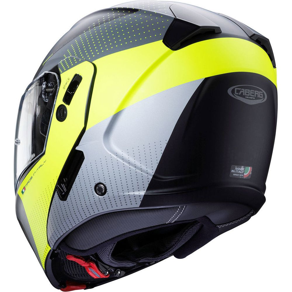 Caberg Horus Scout Flip-Up Helmet Matt Black / Yellow  - FREE UK Shipping, FREE 365 Day Returns | Moto Central