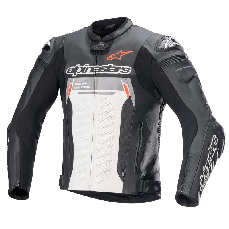 Alpinestars Missile V2 Ignition Leather Jacket Black / White