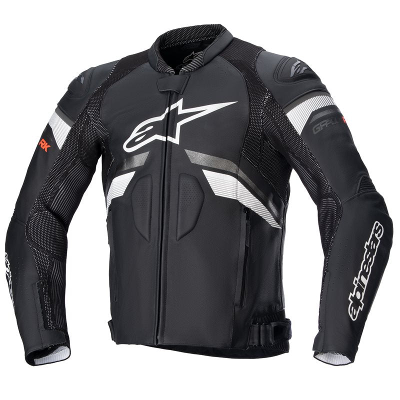 Alpinestars GP Plus R V3 Rideknit Leather Jacket Black / White