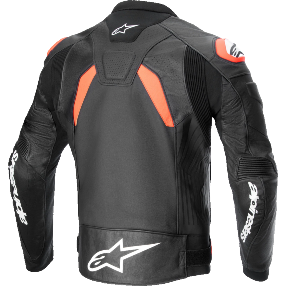 Alpinestars GP Plus R V4 Airflow Leather Jacket Black / Fluo Red / White