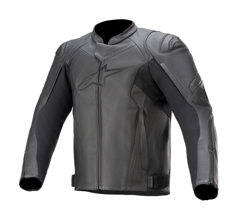 Alpinestars Faster V2 Leather Jacket Black / Black