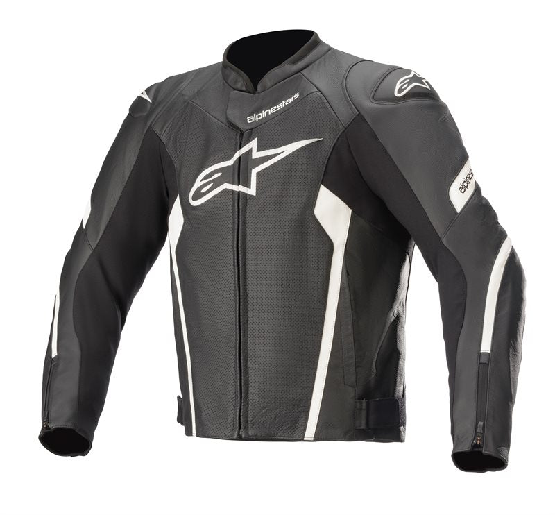 Alpinestars Faster V2 Airflow Leather Jacket Black / White