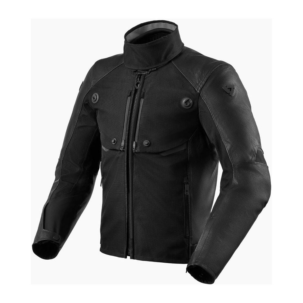 Revit Valve H2O Touring Leather Jacket Black