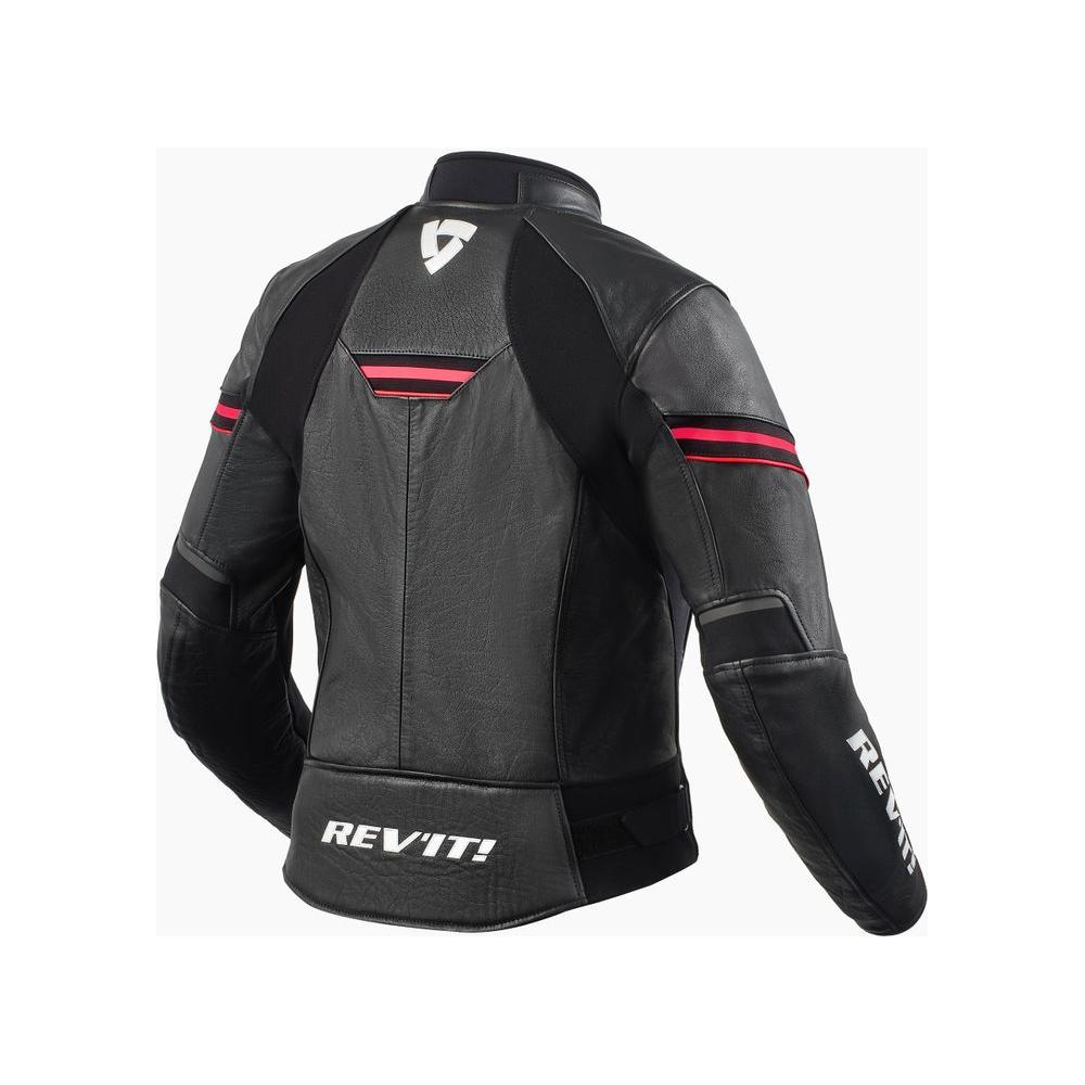 Revit Median Ladies Leather Jacket Black / Pink - FREE UK Shipping, FREE 365 Day Returns | Moto Central