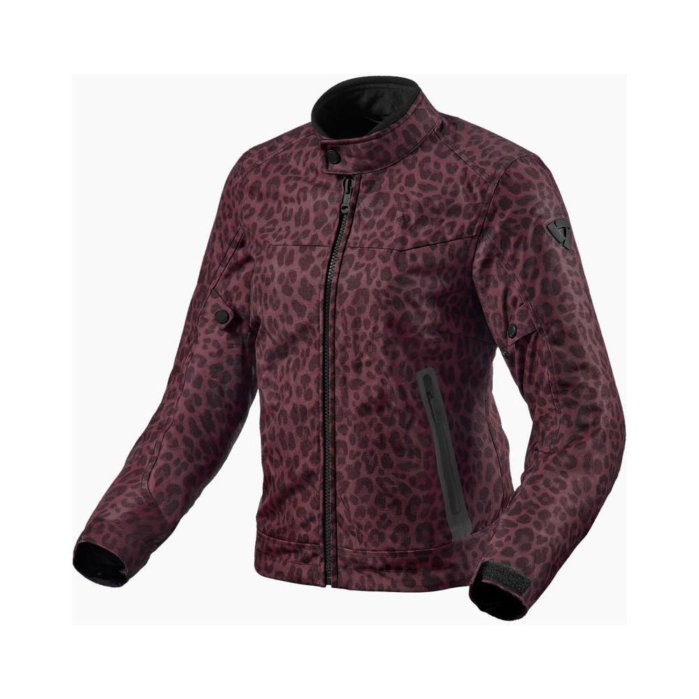 Revit Shade H2O Ladies Textile Jacket Leopard Red