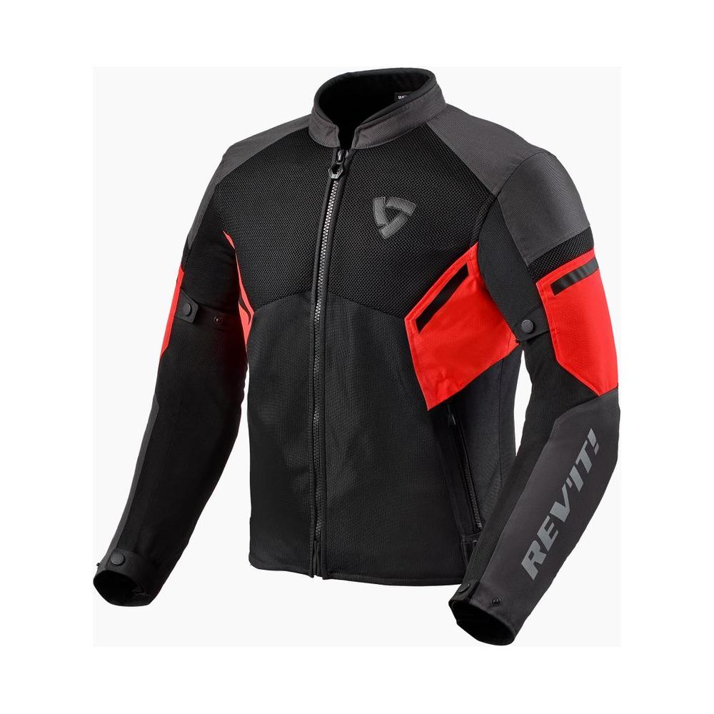 Revit GT R Air 3 Textile Jacket Black / Neon Red