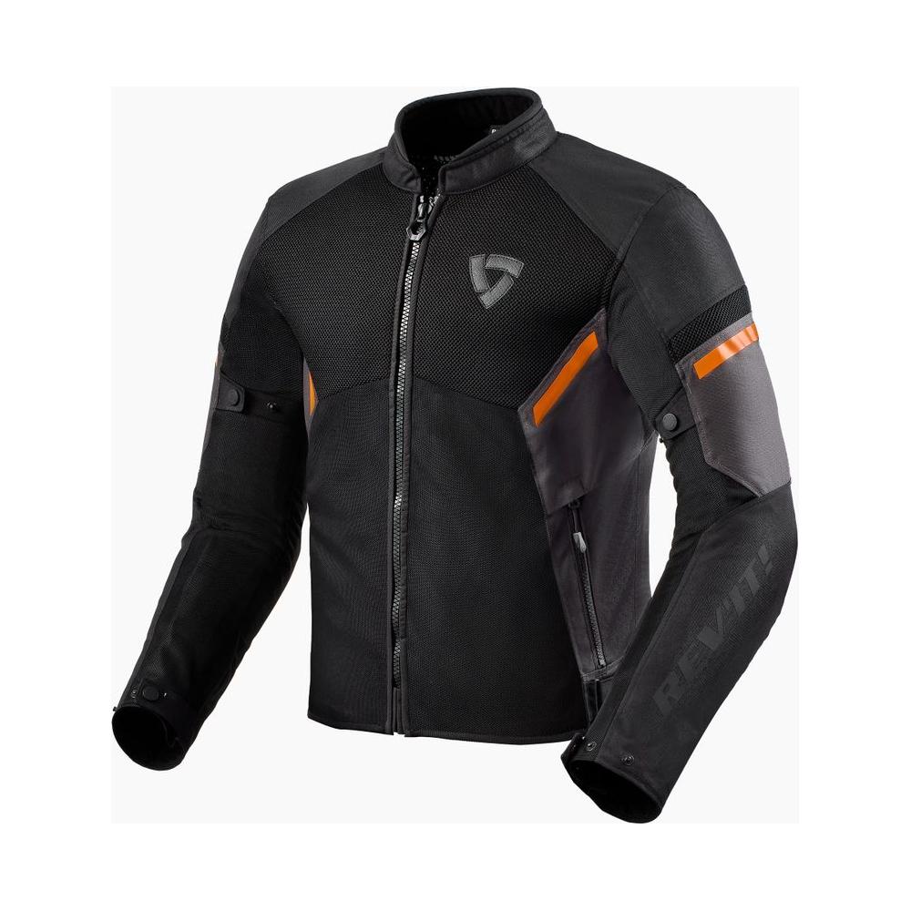 Revit GT R Air 3 Textile Jacket Black / Neon Orange