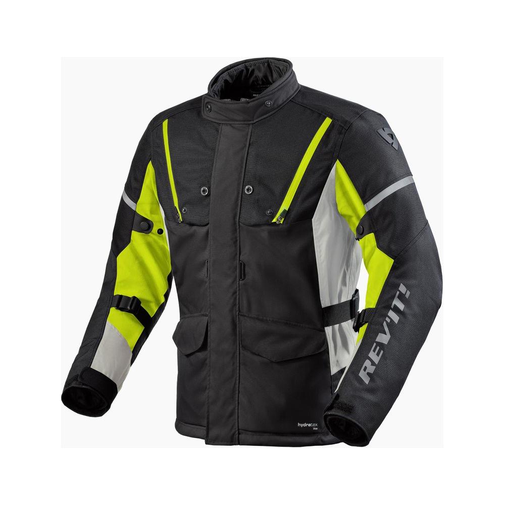 Revit Horizon 3 H2O Textile Jacket Black / Neon Yellow