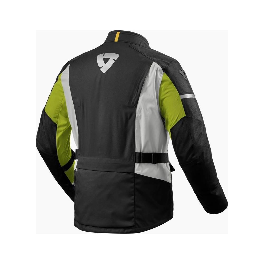 Revit Horizon 3 H2O Textile Jacket Black / Neon Yellow - FREE UK Shipping, FREE 365 Day Returns | Moto Central