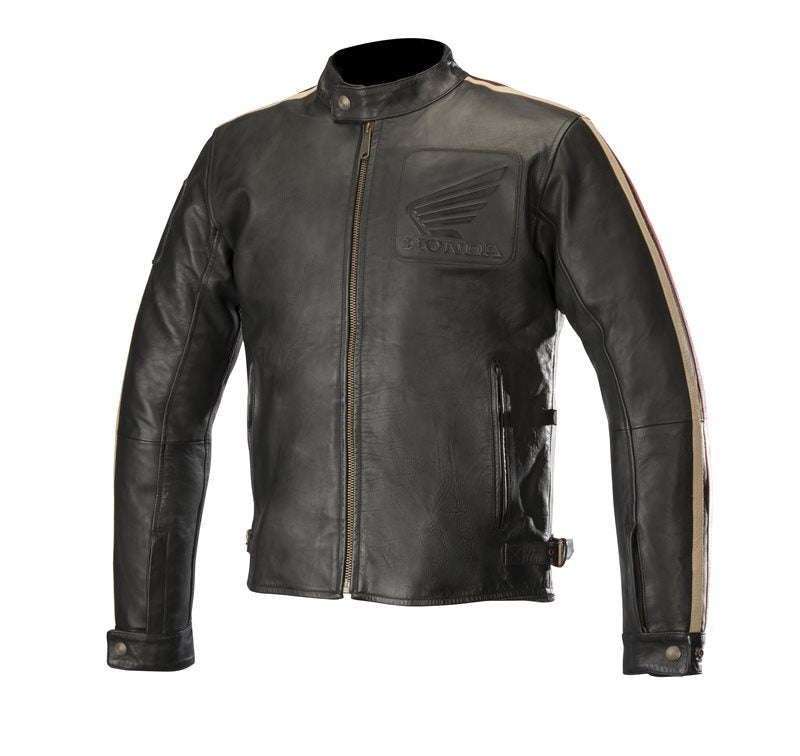 Alpinestars Charlie Leather Jacket Black / Beige / Red