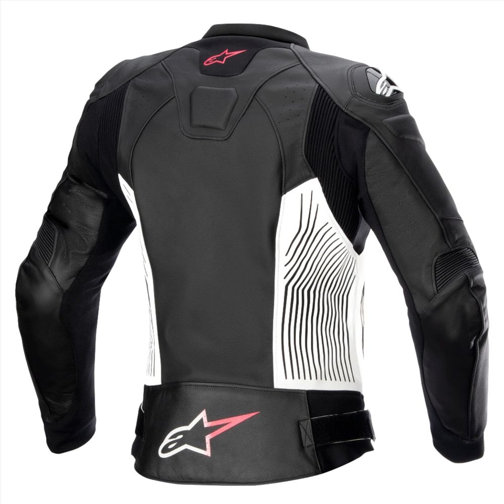 Alpinestars Stella GP Plus V4 Ladies Leather Jacket Black / White / Diva Pink