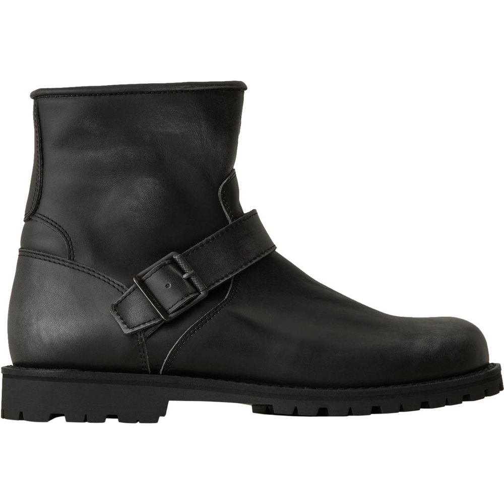 Belstaff Trialmaster Short Leather Boots Black - FREE UK Shipping, FREE 365 Day Returns | Moto Central