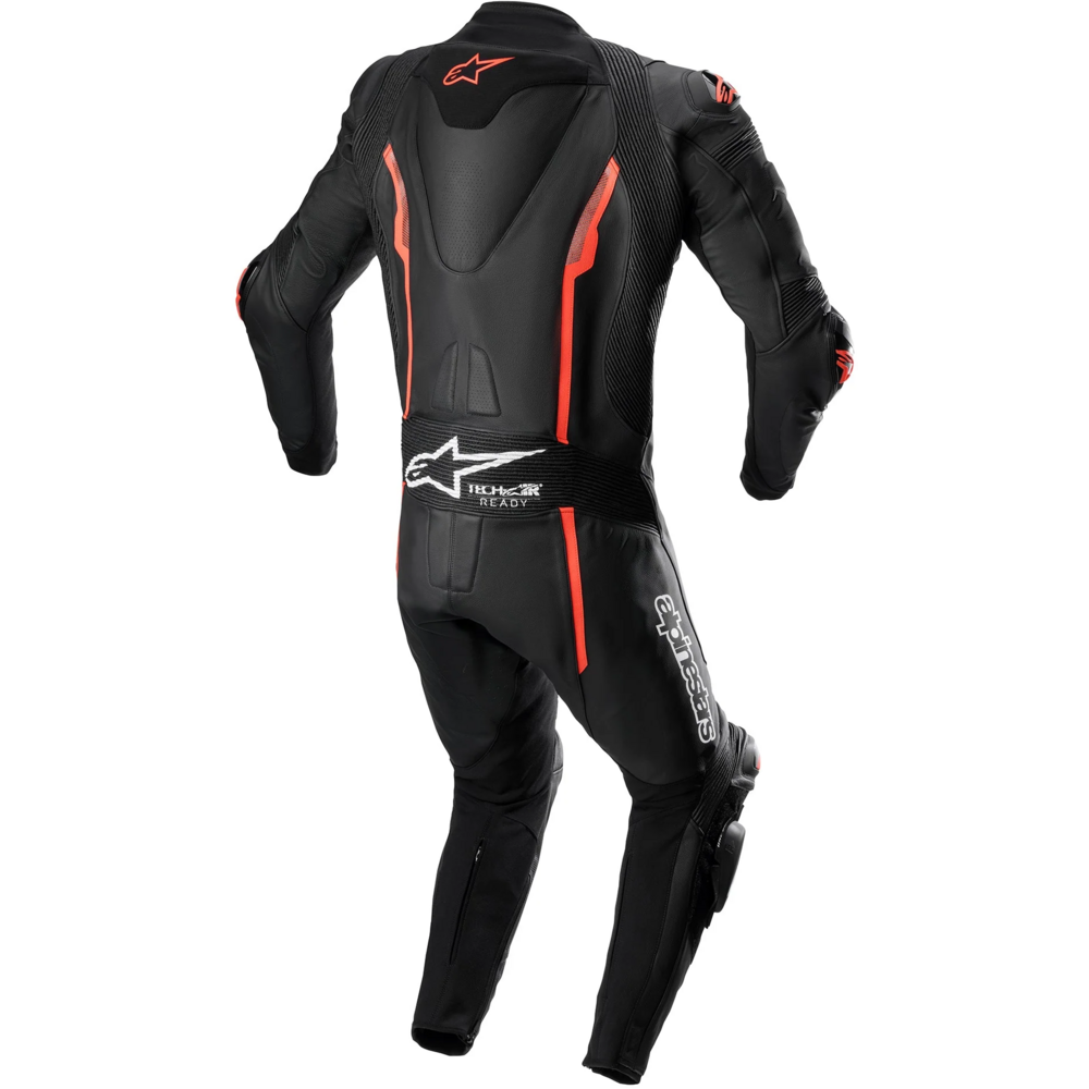 Alpinestars Missile V2 One Piece Leather Suit Black / Fluo Red