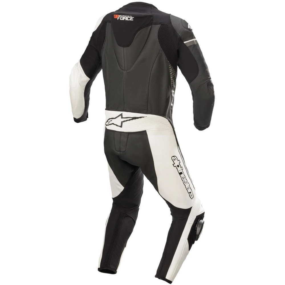 Alpinestars GP Force Phantom One Piece Leather Suit Black / White / Metallic Grey