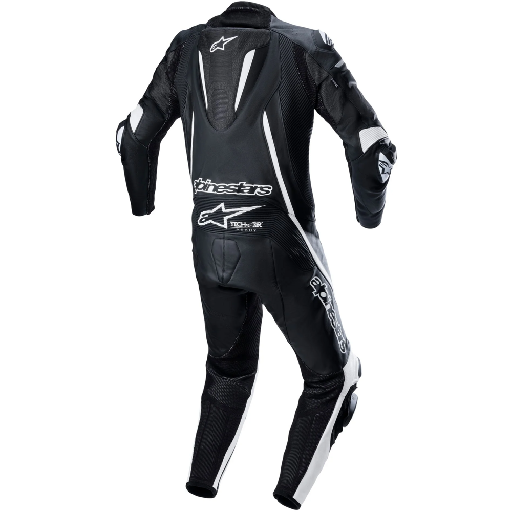 Alpinestars Fusion One Piece Leather Suit Black / White