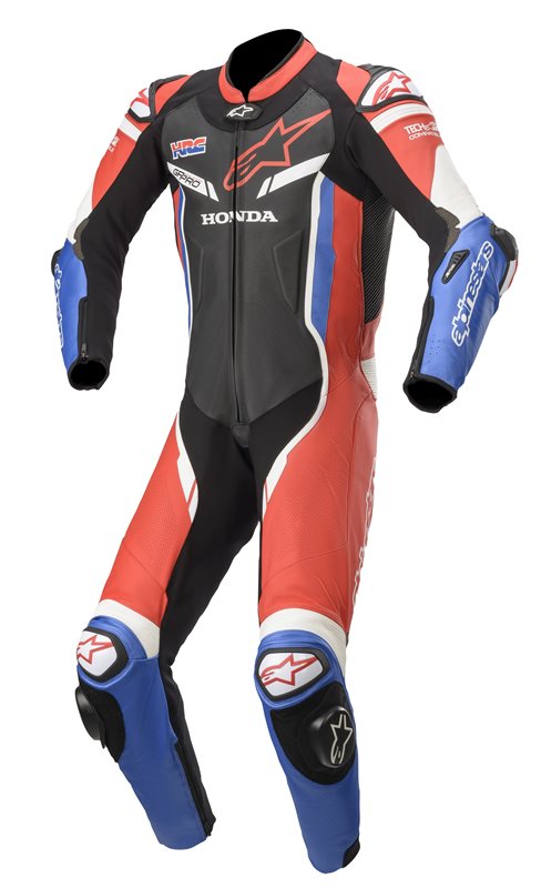 Alpinestars Honda GP Pro V2 One Piece Suit Tech-Air Compatible Black / Red / Blue