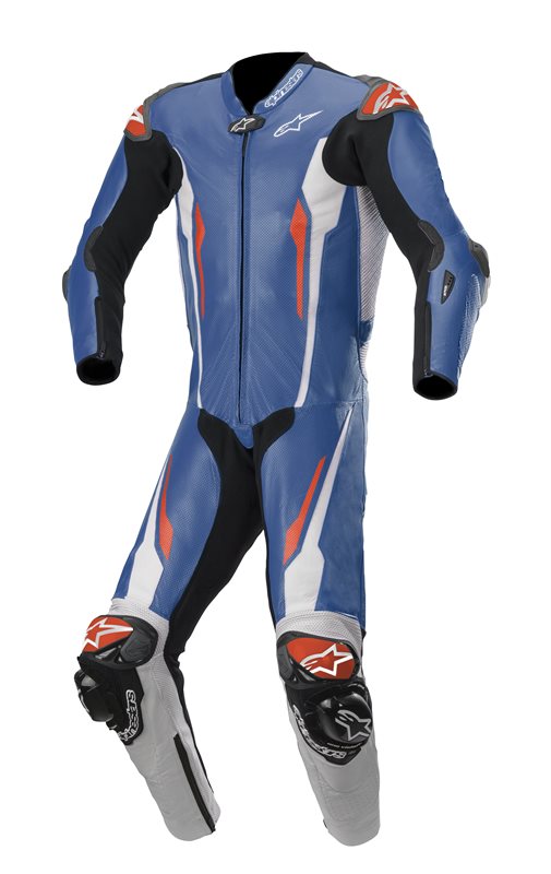 Alpinestars Racing Absolute One Piece Suit Tech-Air Compatible Blue / White / Black