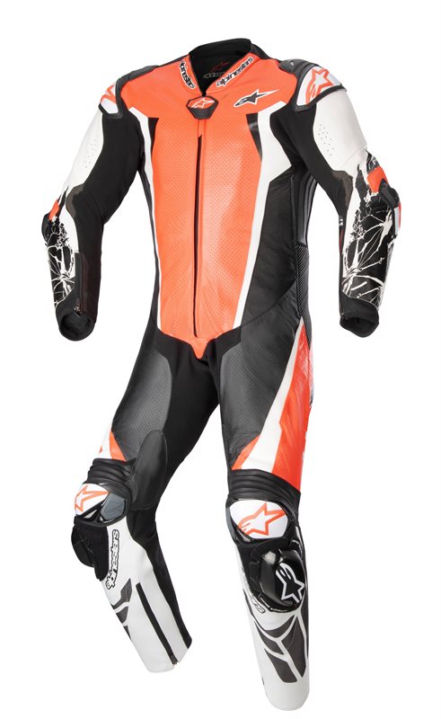 Alpinestars Racing Absolute V2 One Piece Leather Suit Fluo Red / White / Black