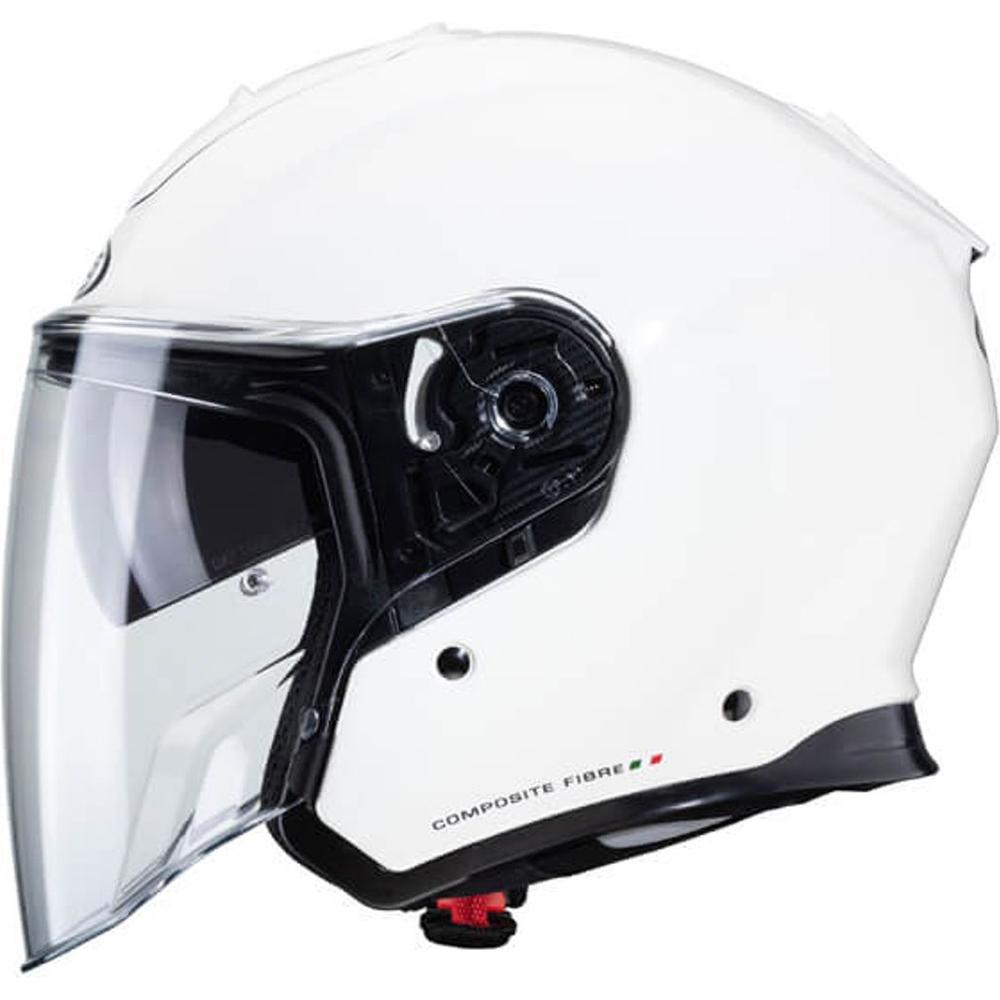 Caberg Flyon Plain Open Face Helmet White  - FREE UK Shipping, FREE 365 Day Returns | Moto Central