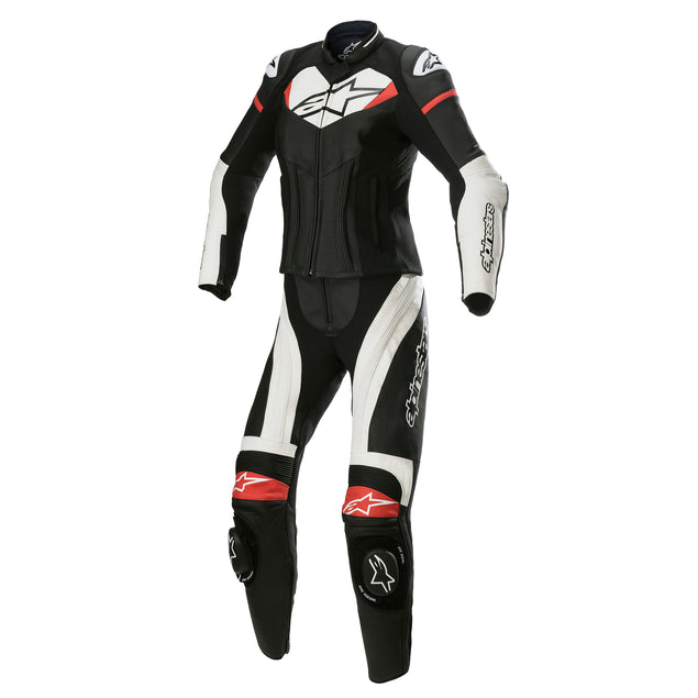 Alpinestars Stella GP Plus Two Piece Leather Suit Black / White / Bright Red