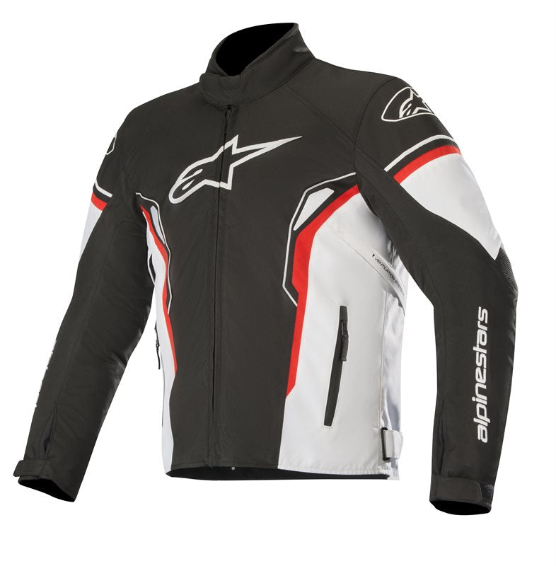 Alpinestars T-SP-1 Waterproof Jacket Black / White / Red  - FREE UK Shipping, FREE 365 Day Returns | Moto Central