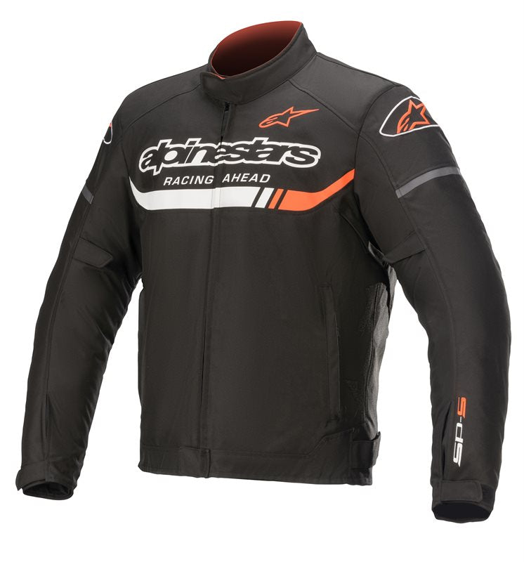 Alpinestars T-SP S Ignition Waterproof Jacket Black / White / Fluo Red  - FREE UK Shipping, FREE 365 Day Returns | Moto Central