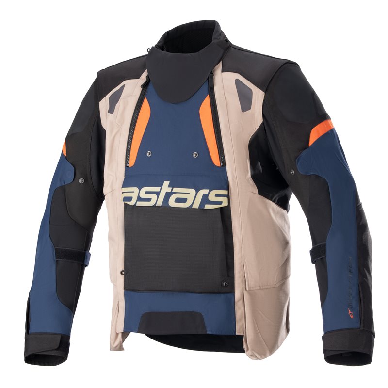 Alpinestars Halo Drystar Jacket Dark Blue / Dark Khaki / Flame Orange