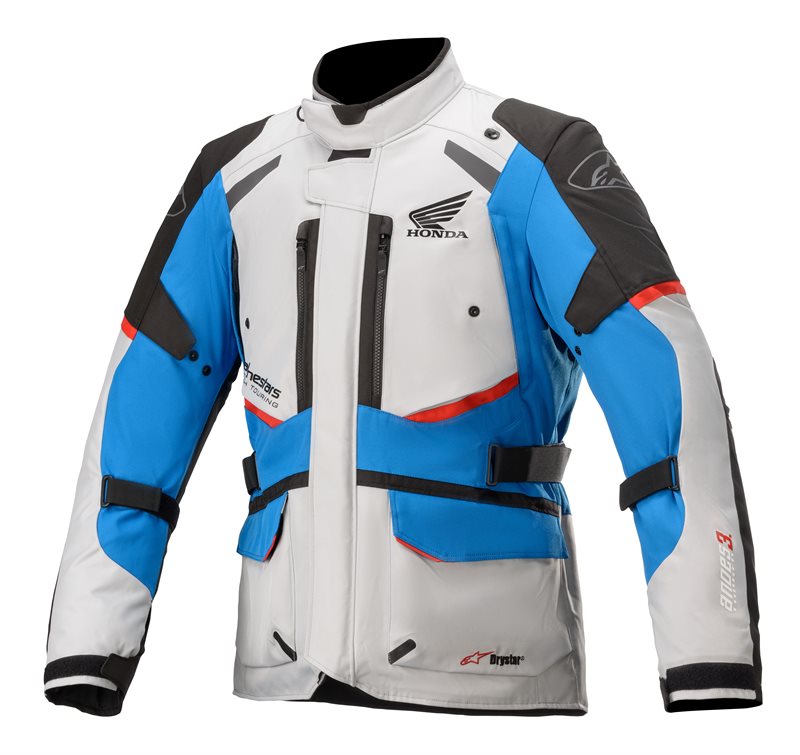 Alpinestars Honda Andes V3 Drystar Jacket Ice Grey / Blue / Bright Red