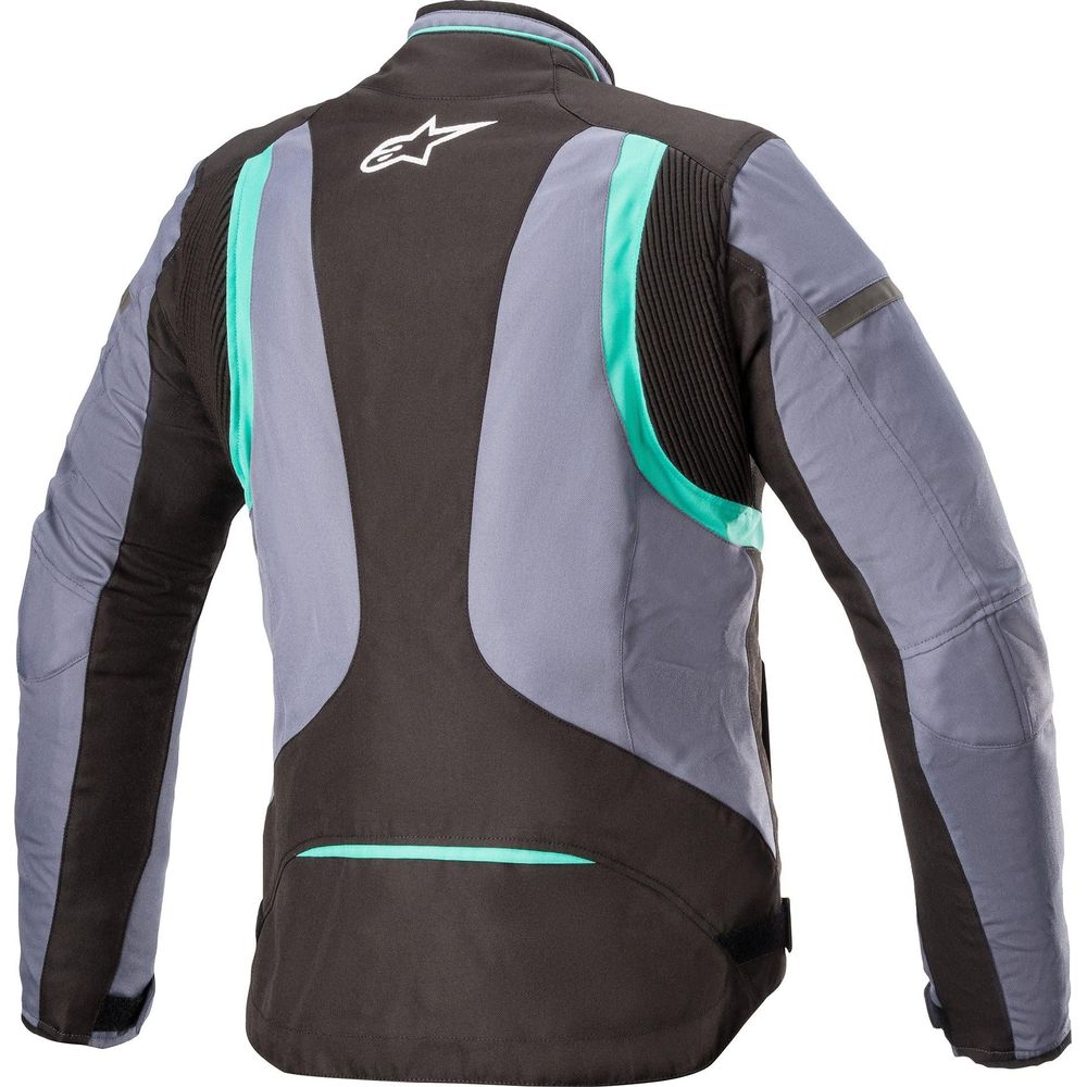 Alpinestars Stella T-Kira V2 Waterproof Ladies Textile Jacket Slate / Peacock Green