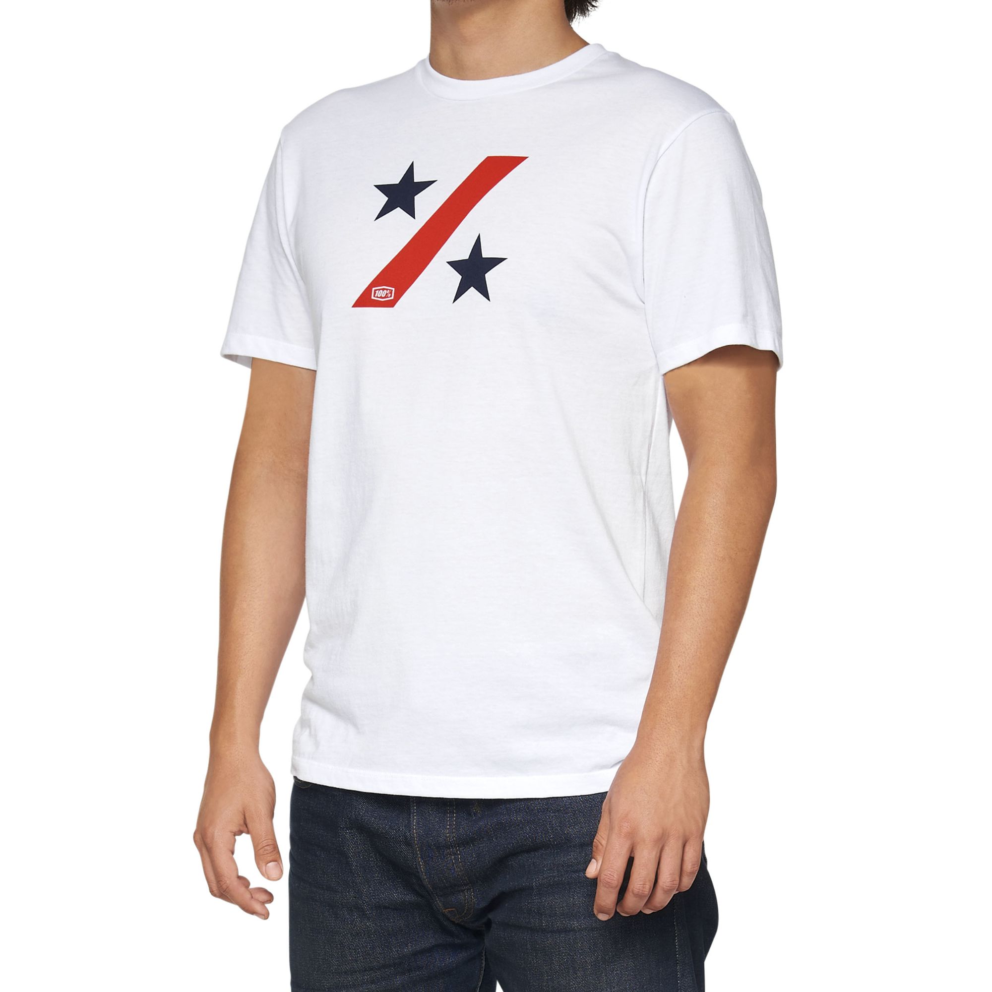 100% Alva T-Shirt White - FREE UK Shipping, FREE 365 Day Returns | Moto Central