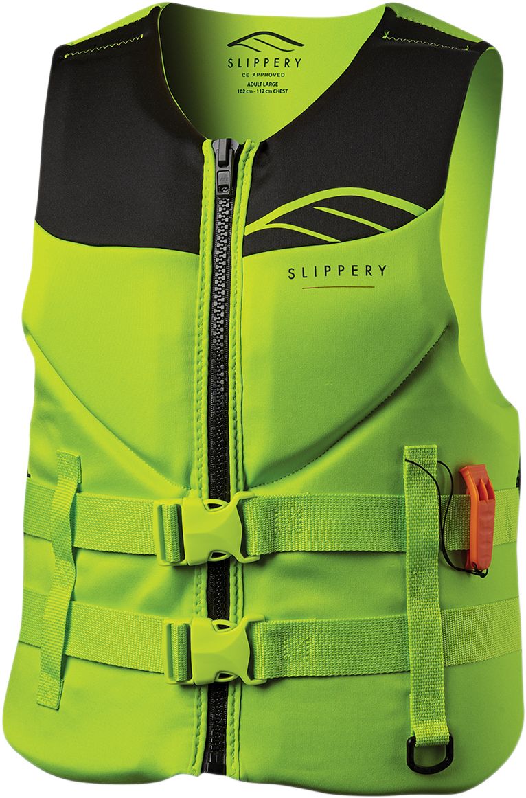 Slippery Surge CE Vest Black / Fluorescent Green