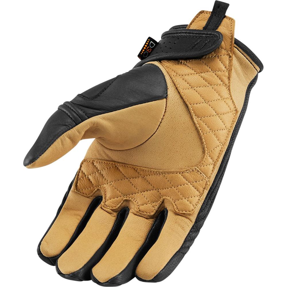 Icon AXYS Mid Cuff Gloves Black / Tan  - FREE UK Delivery - Moto Central