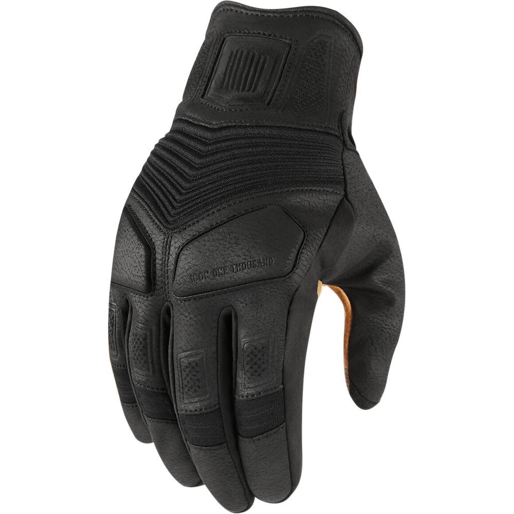 Icon Nightbreed Short Gloves Black  - FREE UK Delivery - Moto Central