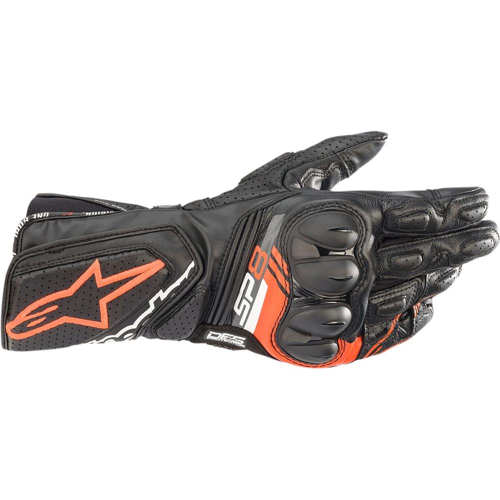 Alpinestars SP-8 V3 Leather Gloves Black / Red