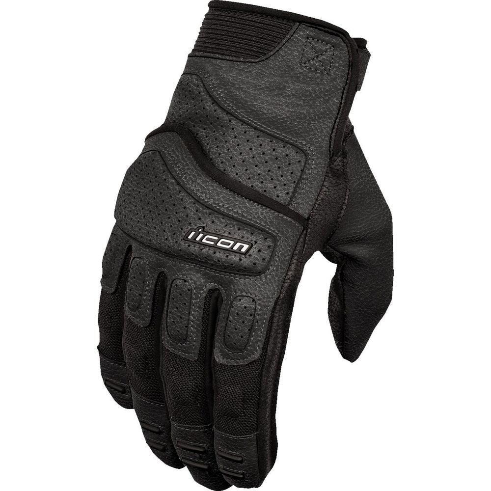 Icon Superduty 3 CE Sport Gloves Black  - FREE UK Delivery - Moto Central